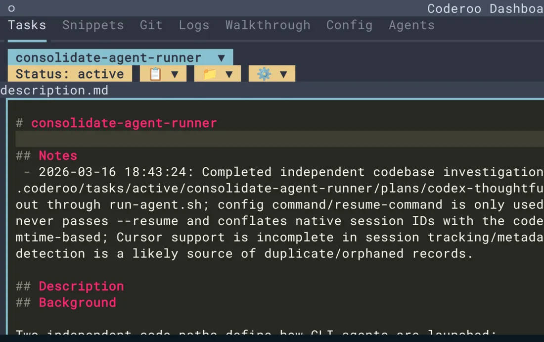 The dashboard and task board for a team of coding agents.